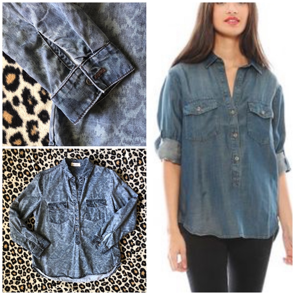 Bella Dahl chambray popover - size large